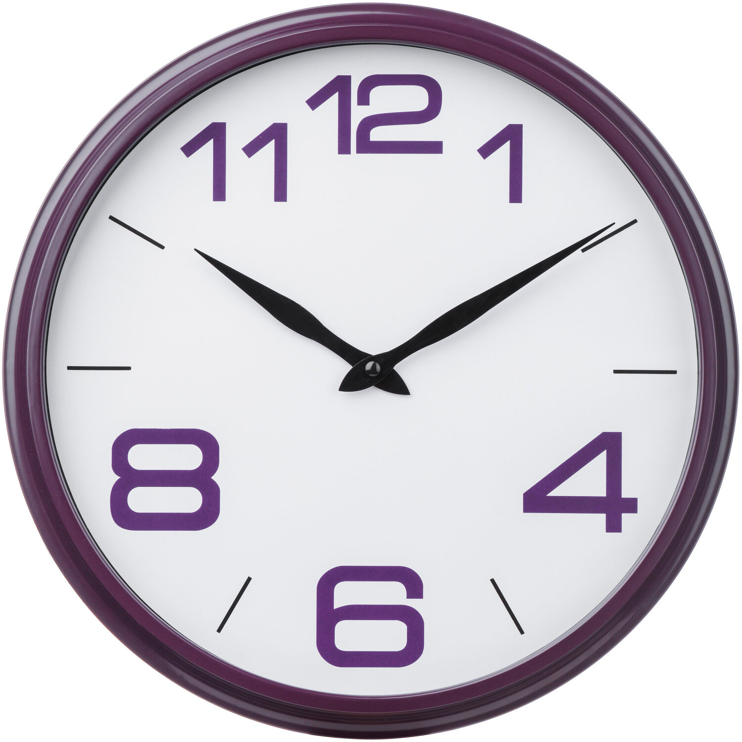 Maison By Premier Tuan Purple Plastic Frame Wall Clock - Purple