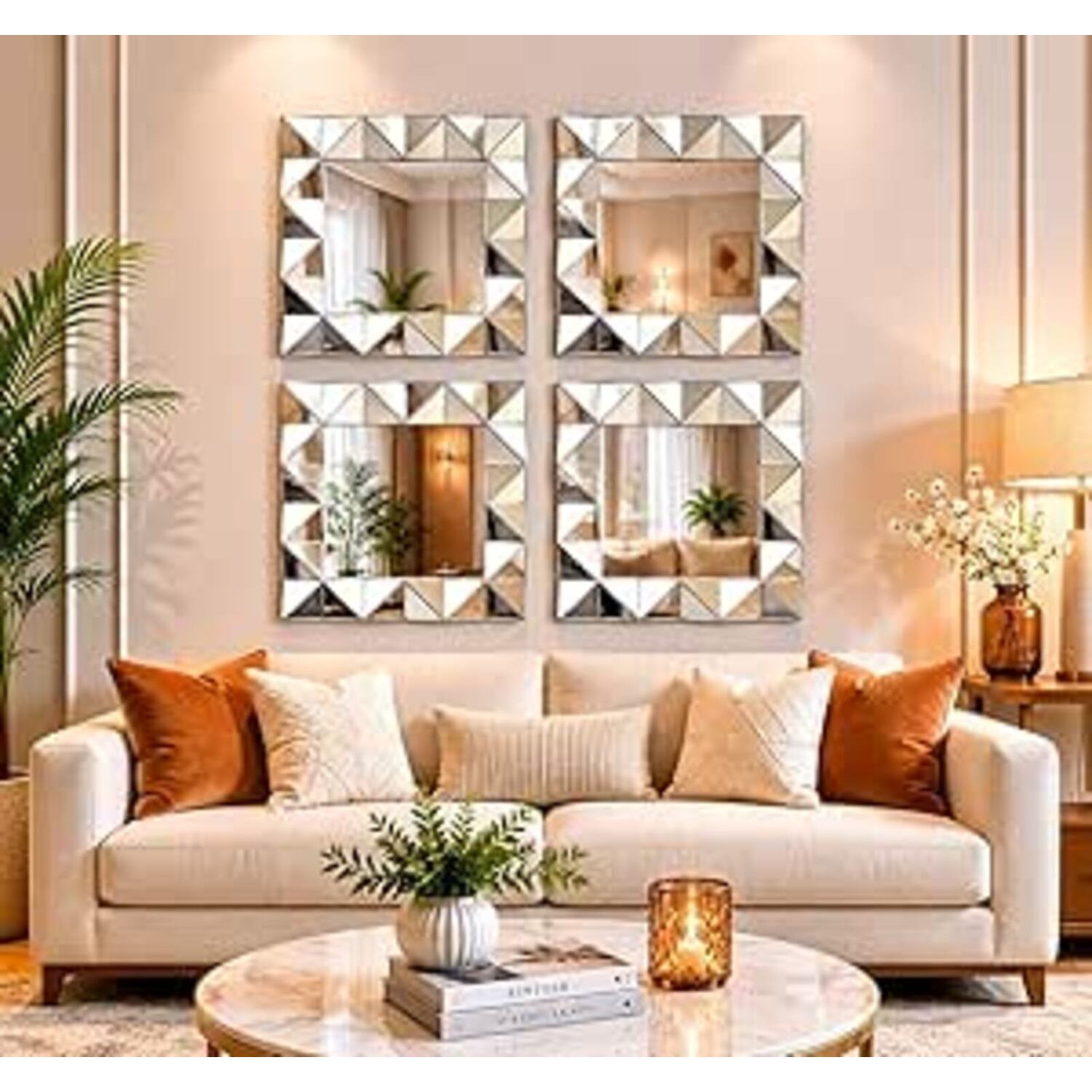 Image of 4x Art Deco Style 3D Wall&hellip;