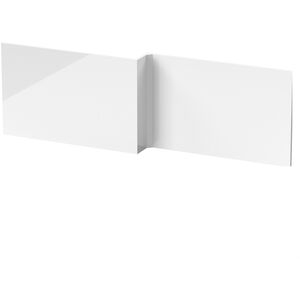1700mm Gloss White L Shape Shower Bath MDF Front Panel
