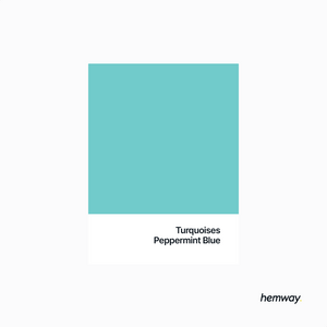 Hemway Chalk Paint Flat Matt Peppermint Blue 1L