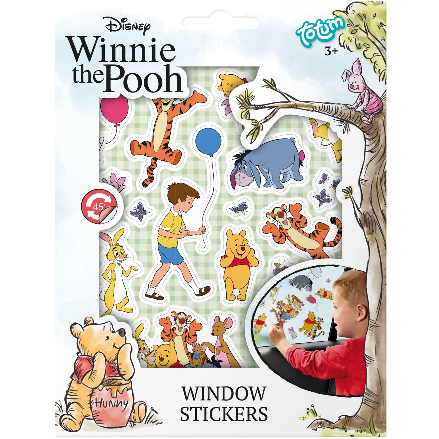 Totum Disney Winnie the Pooh Sticker Set with Scenery | Scenery Included, Ages 3+ - Image 2