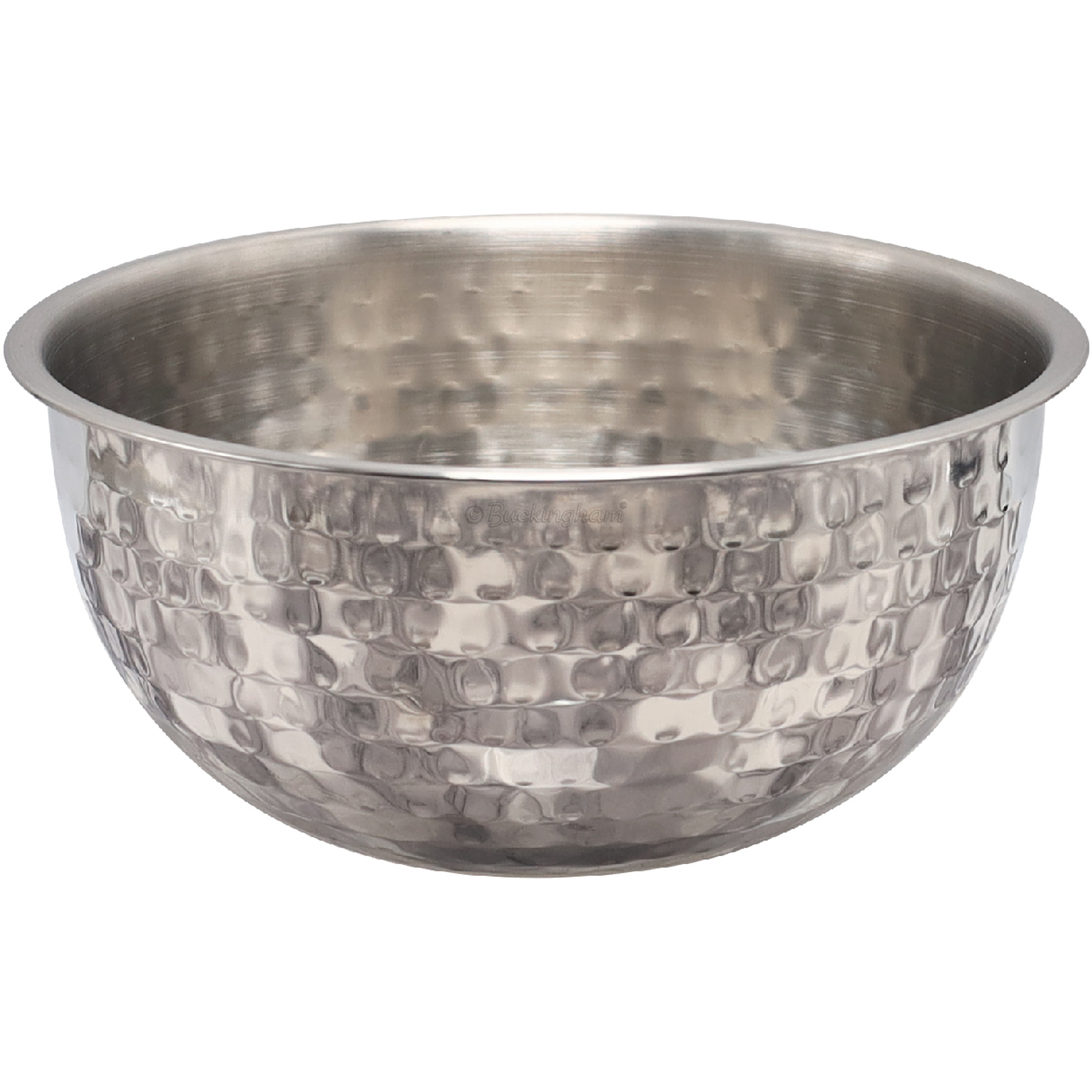 Image of Buckingham Hammered Stainless Steel Salad Mixing&hellip;
