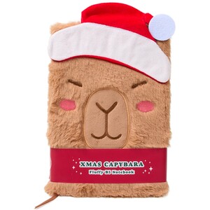 Xmas Capybara Fluffy B5 Notebook