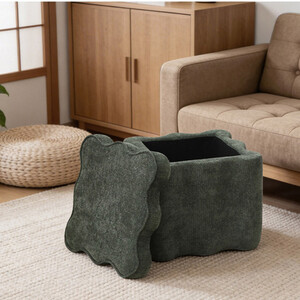 Wavy Storage Ottoman
