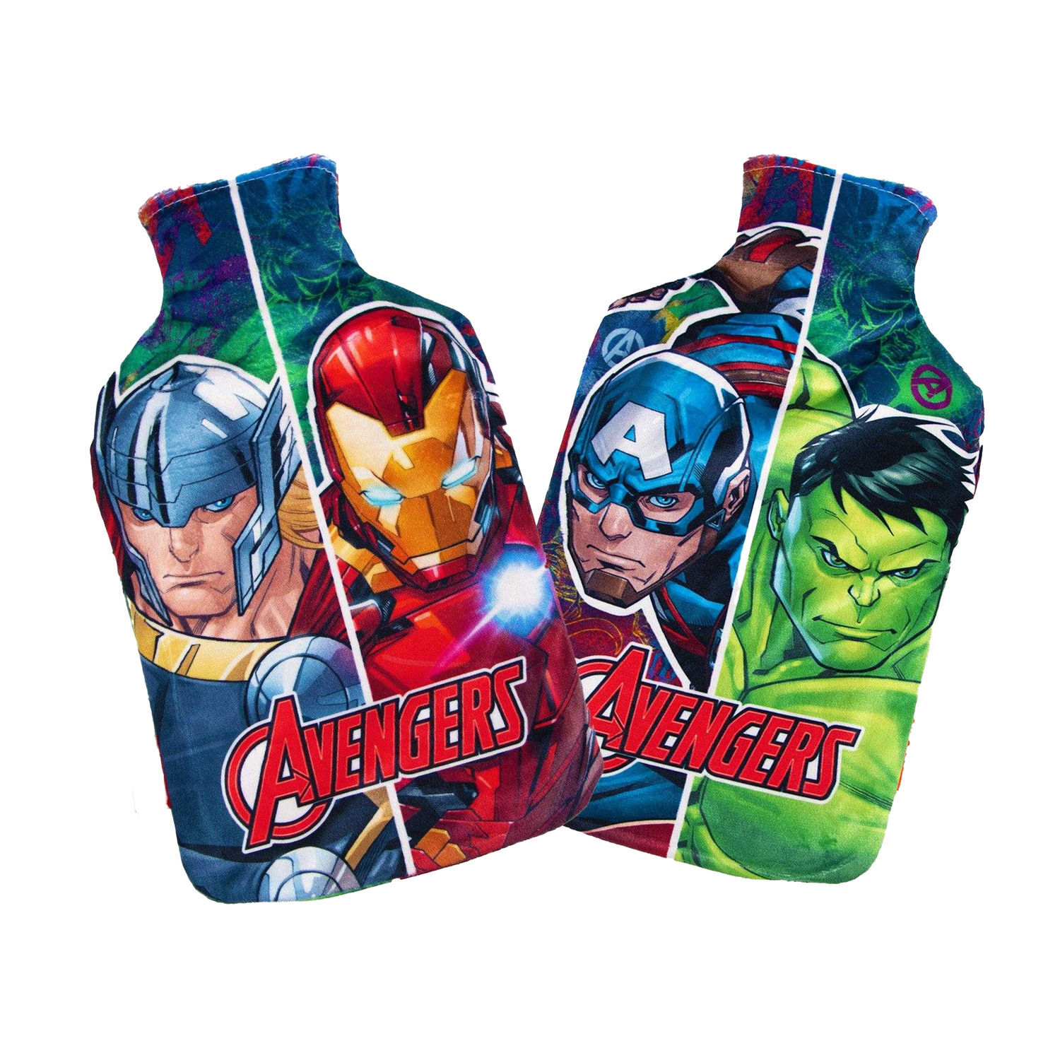 Avengers Reversible 2L Hot Water Bottle And Cover - Multicoloured