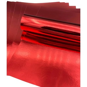 Syntego 10 Sheets of A4 Red Reflective Effect Paper 140gsm