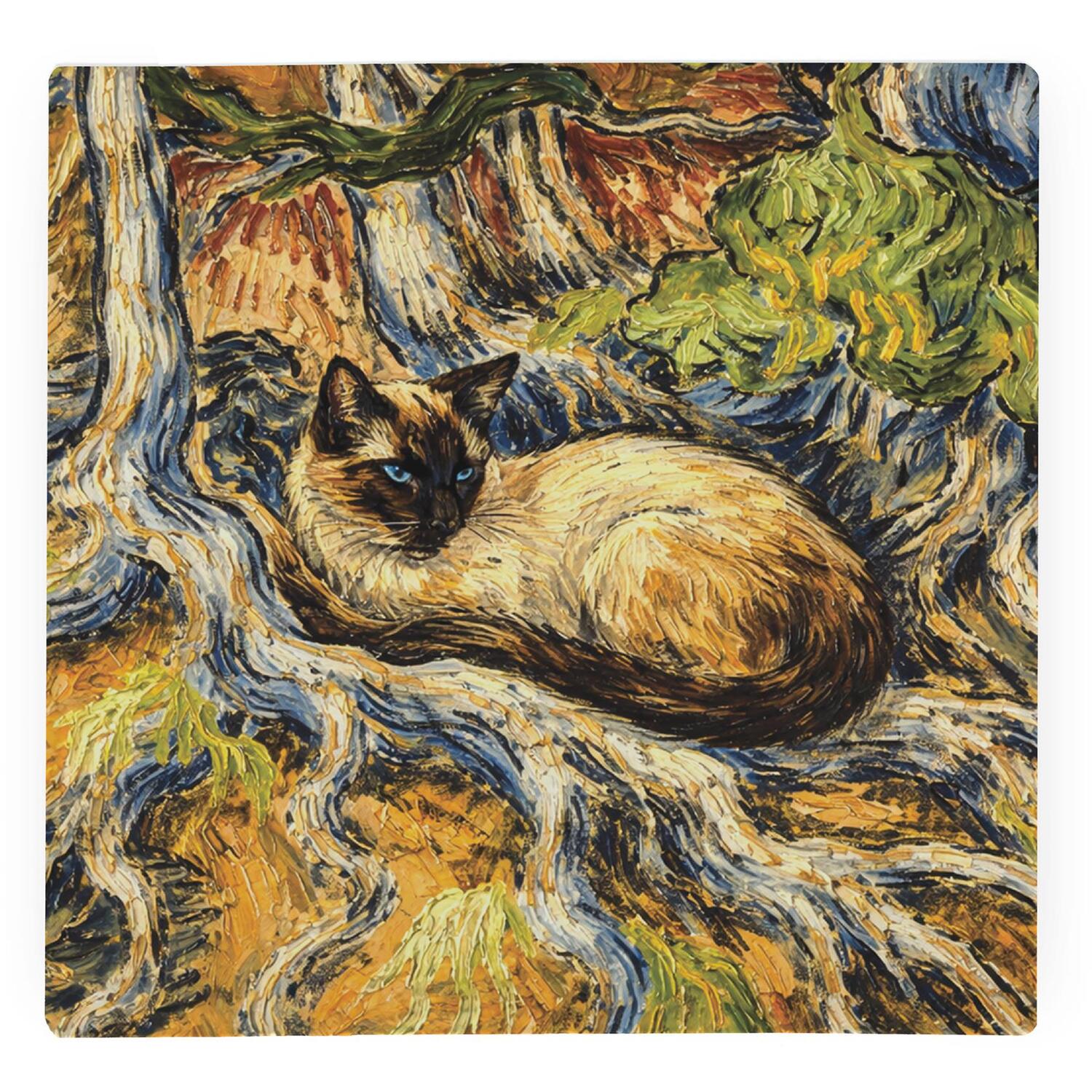 Image of Van Gogh Tree Roots Siamese Cat&hellip;