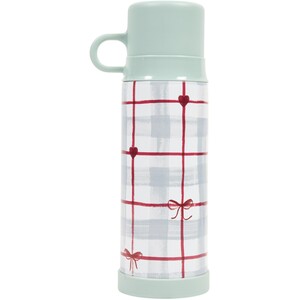 Tartan and Bows Stainless Steel Vacuum Retro Flask