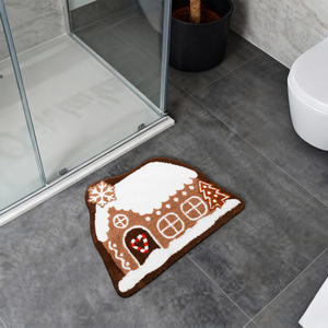 Gingerbread House Bath Mat