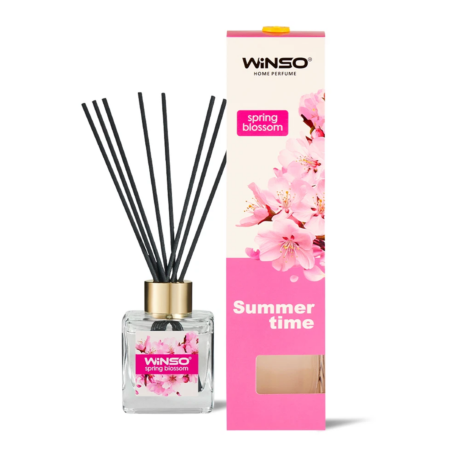 Winso Reed Diffuser Spring Blossom Scent Summer Time Home Perfume 100ml - Black
