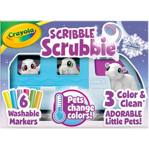 Crayola Scribble Scrubbie Pets Arctic Snow Explorer Color and Wash Creative