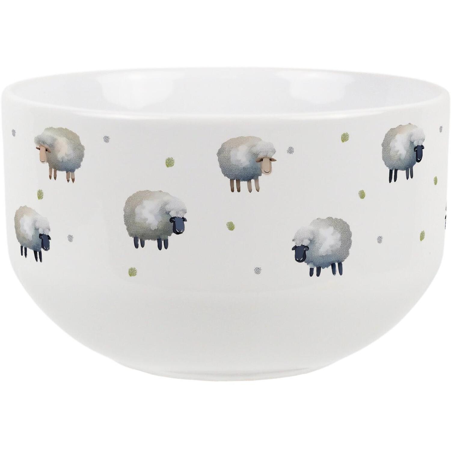 Purely Home Spring Sheep Ceramic Bowl - White / 1