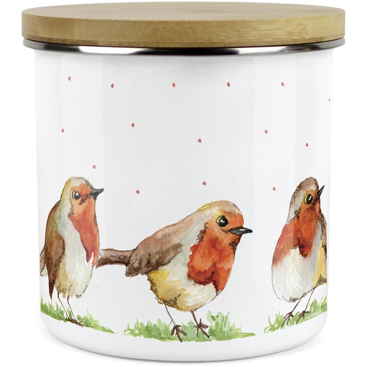 Purely Home Robins Large Kitchen Storage Canister - White