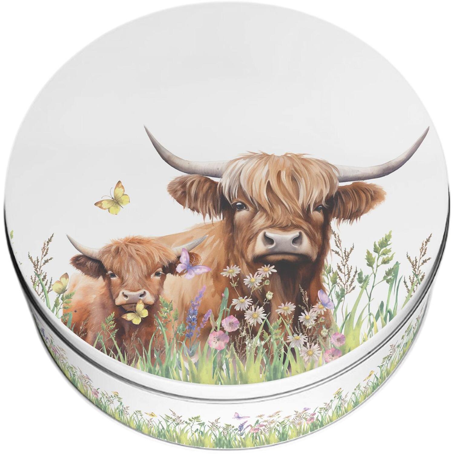 Image of Highland Cow & Calf Small Cake&hellip;