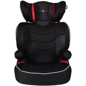 Cozy N Safe Augusta EZFix High Back Booster Car Seat 15-36kg Group 2/3, ISOFix & Seat Belt, Adjustable Headrest, Side Impact Protection, Kids Car Seat 4-12 Years (Black/Grey) shot 17806239