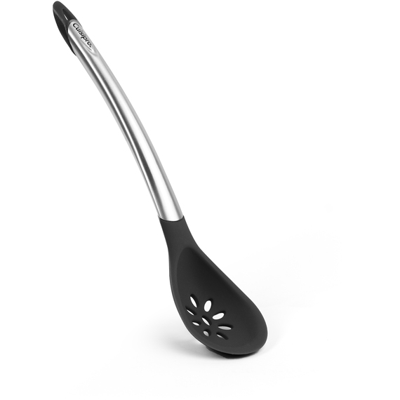 Cuisipro Silicone Black Slotted Spoon