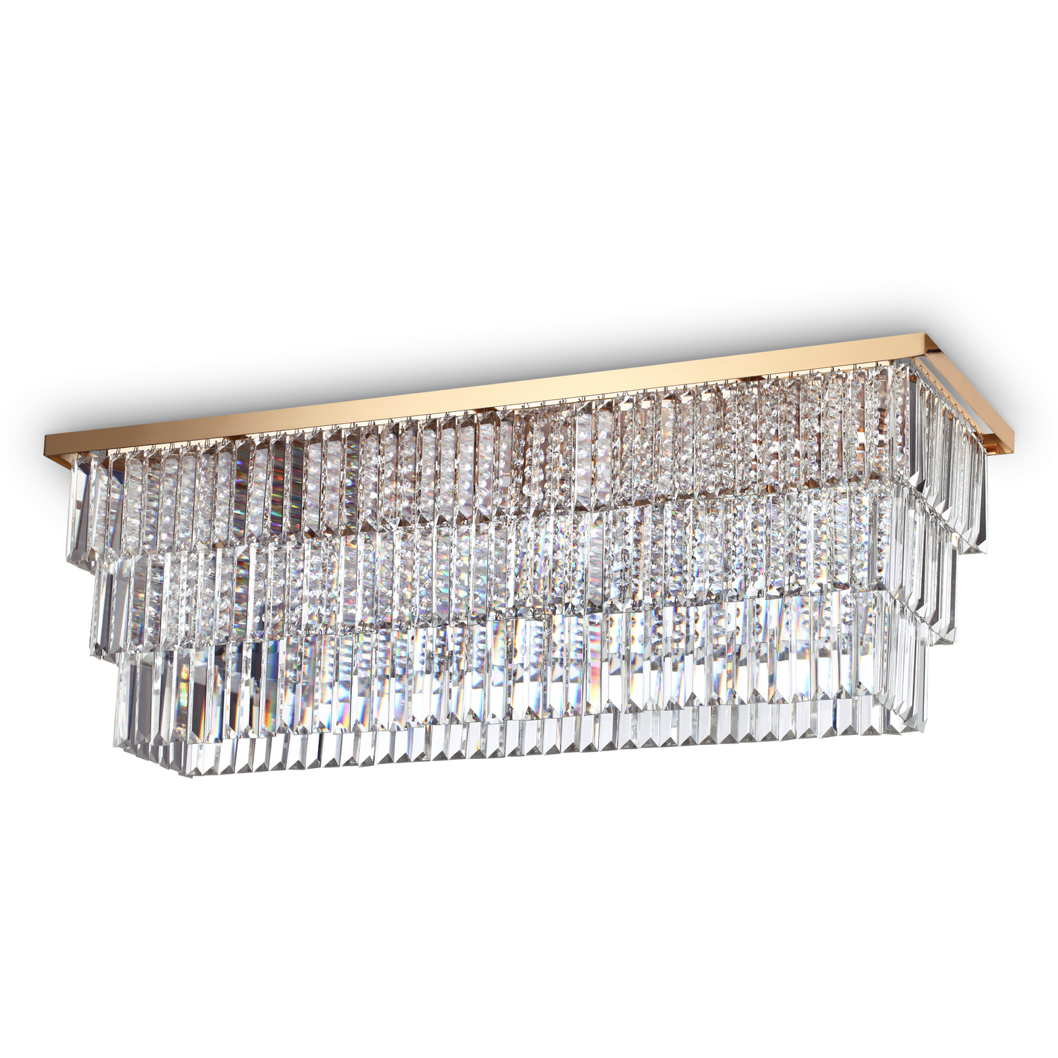 Ideal Lux Lighting Martinez Ceiling Light Gold - Gold