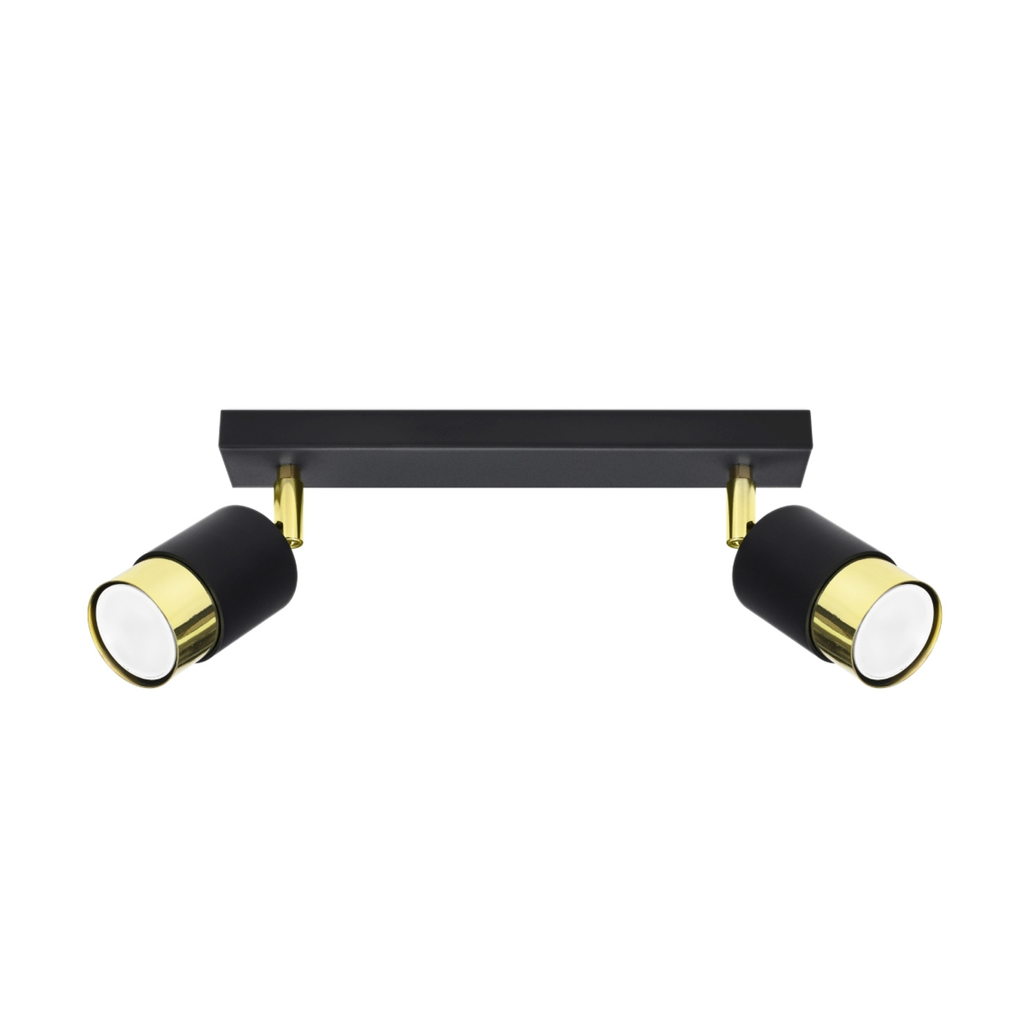 Sollux Lighting Ceiling Lamp Nero 2 Black/Golden - Black/Gold