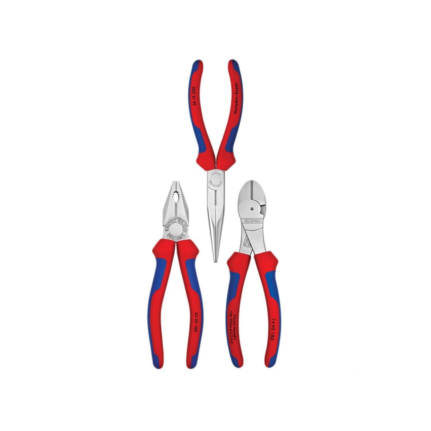 Knipex 00 20 11 Assembly Pack Pliers Set, 3 Piece - Multi Colour