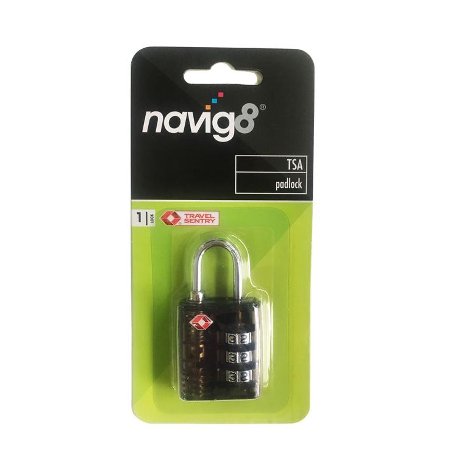 Navig8 Travel Tsa Combination Padlock - One Colour