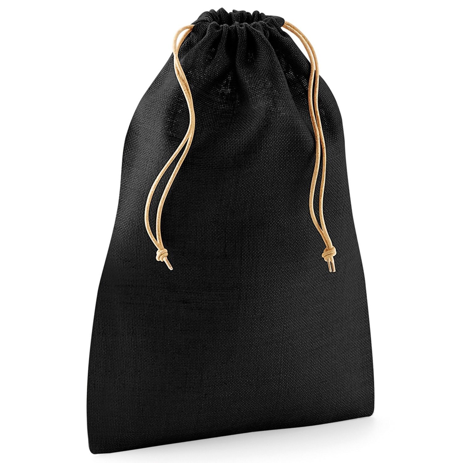 Westford Mill Jute Stuff Bag D - Black/Natural / Jute