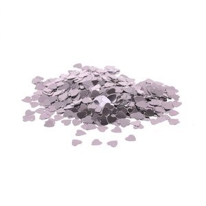 Silver Hearts Confetti 12 Pack