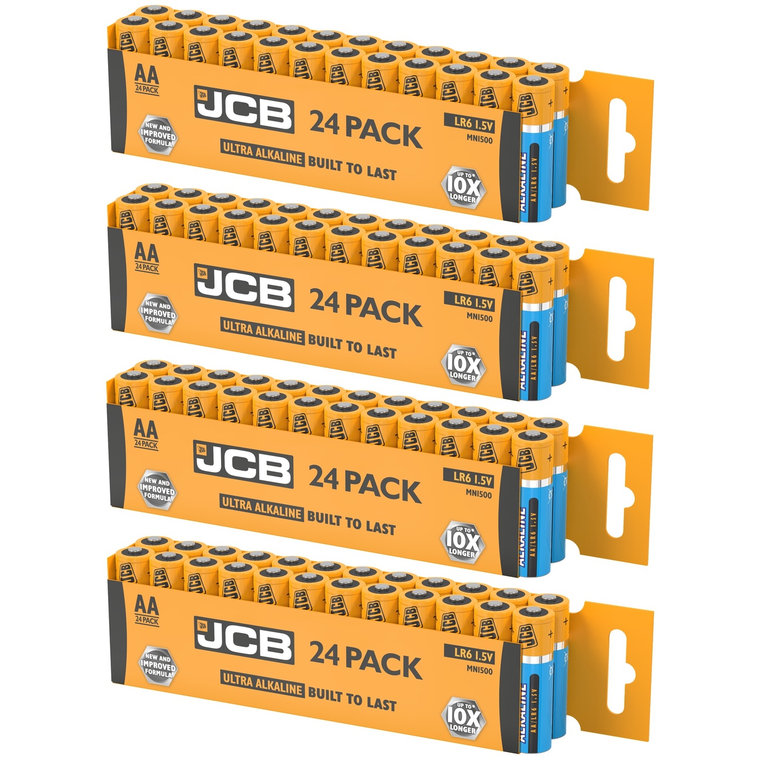 96 Pack JCB Ultra Alkaline AA Batteries Perfect for TV Remotes - Image 2