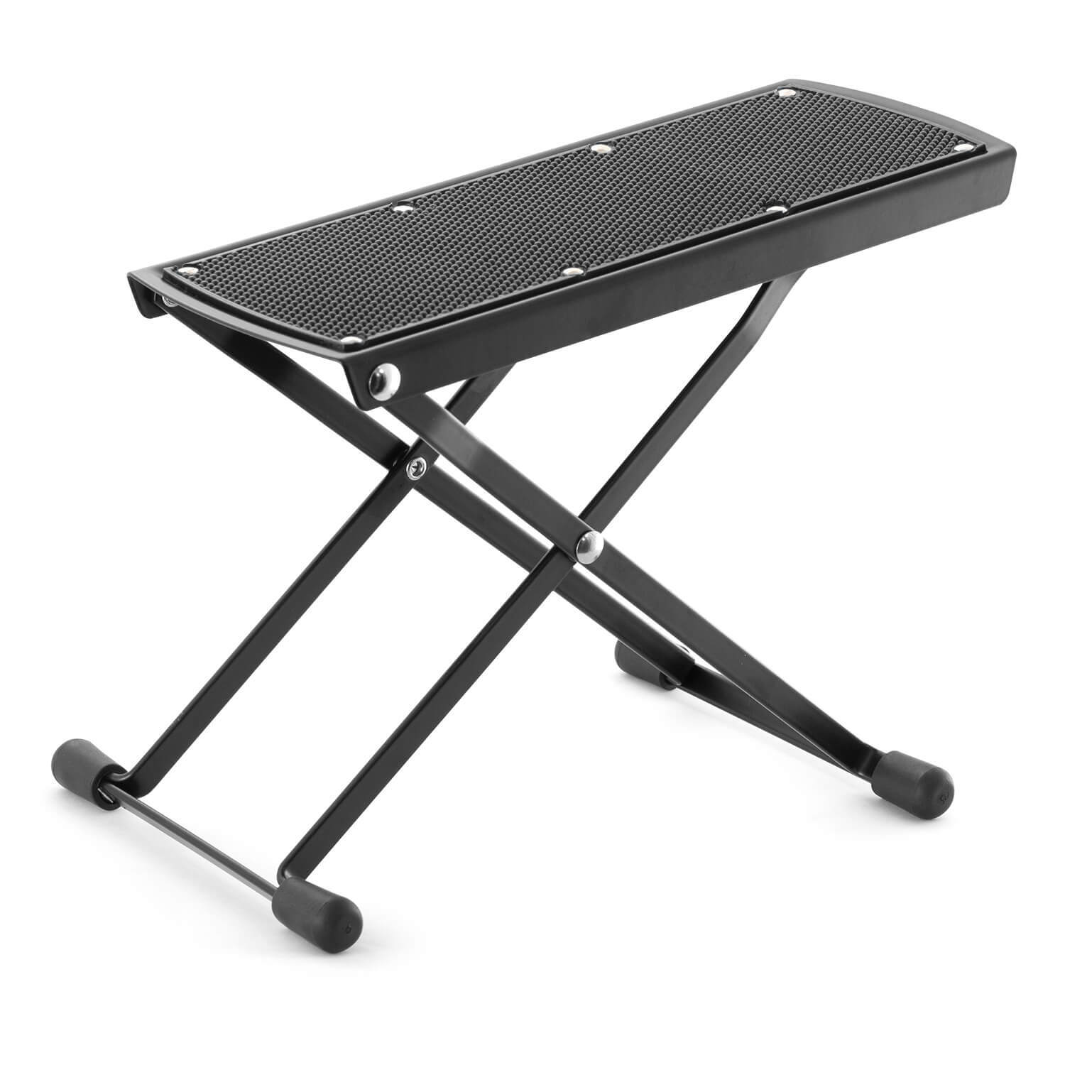 Tiger Music Gst35 Guitar Footstool, Height Adjustable Folding Footrest - Neutral