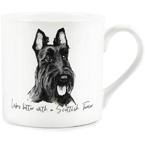 Scottish Terrier Portrait Bone China Mug