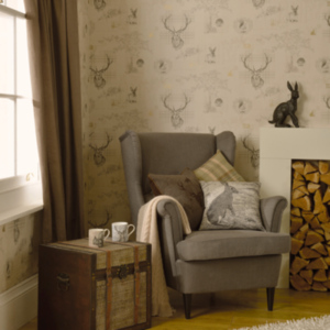 Richmond Charcoal Wallpaper