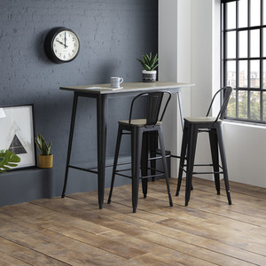 Set Of 2 Grafton Metal Bar Stool