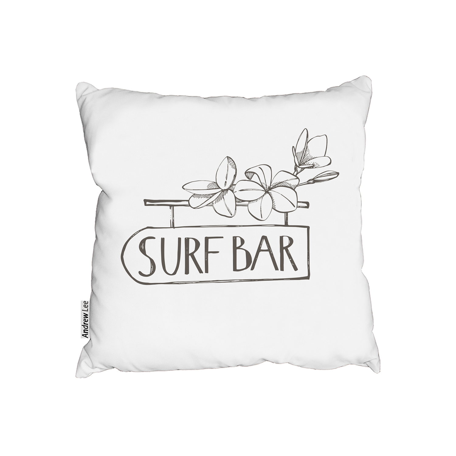 Surf Bar Cushion - White / 60cm