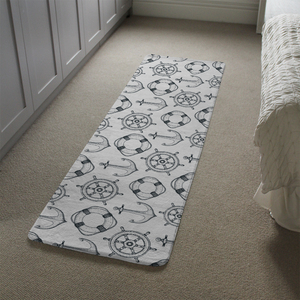 Anchor  Wheel Runner Rug