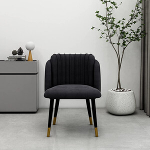 Set of 4 Milano Velvet Dining Chairs Upholstered for Kitchen Dining Room
