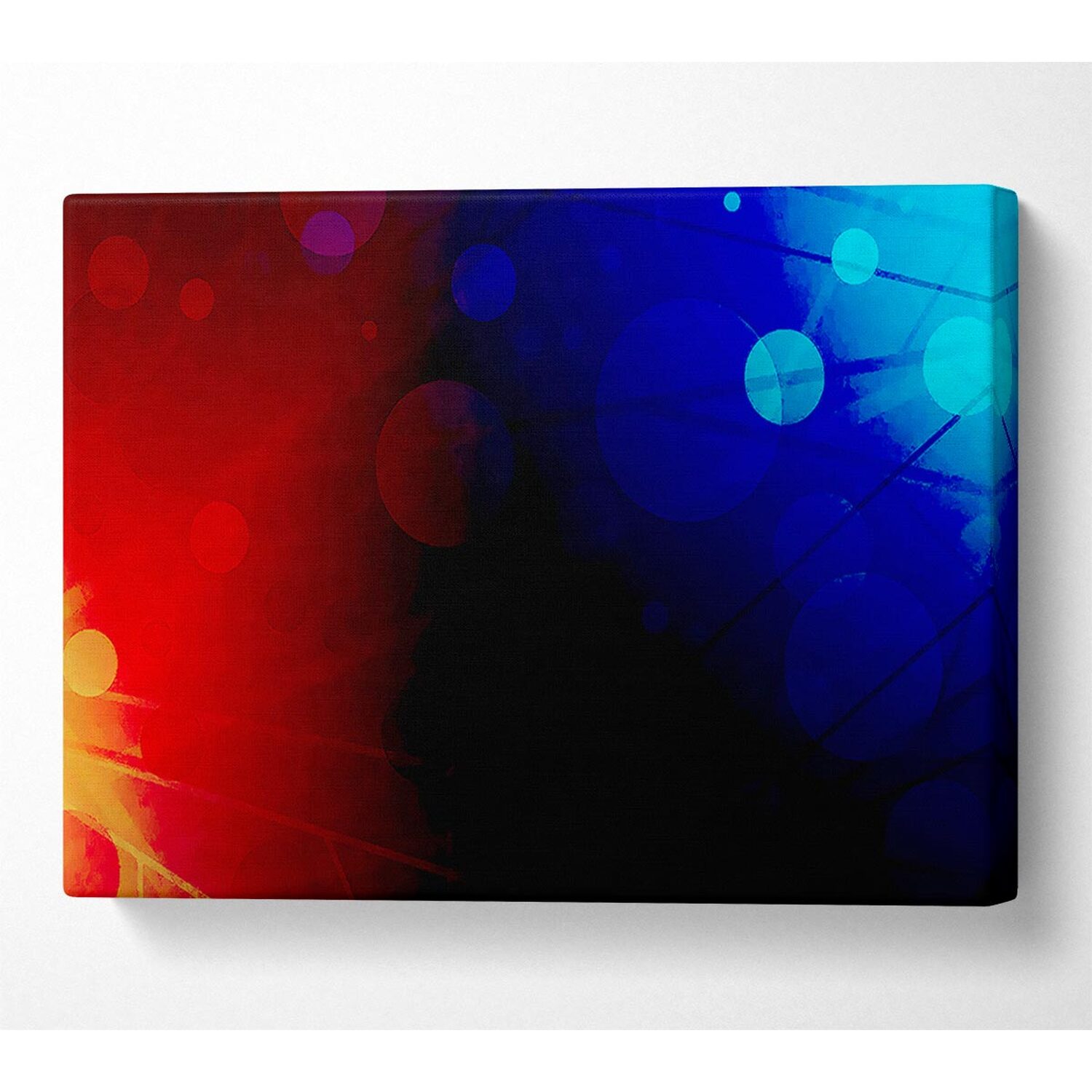 Wallart-Direct - Fire And Water Canvas Print Wall Art - Yellow / 101.6cm thumbnail