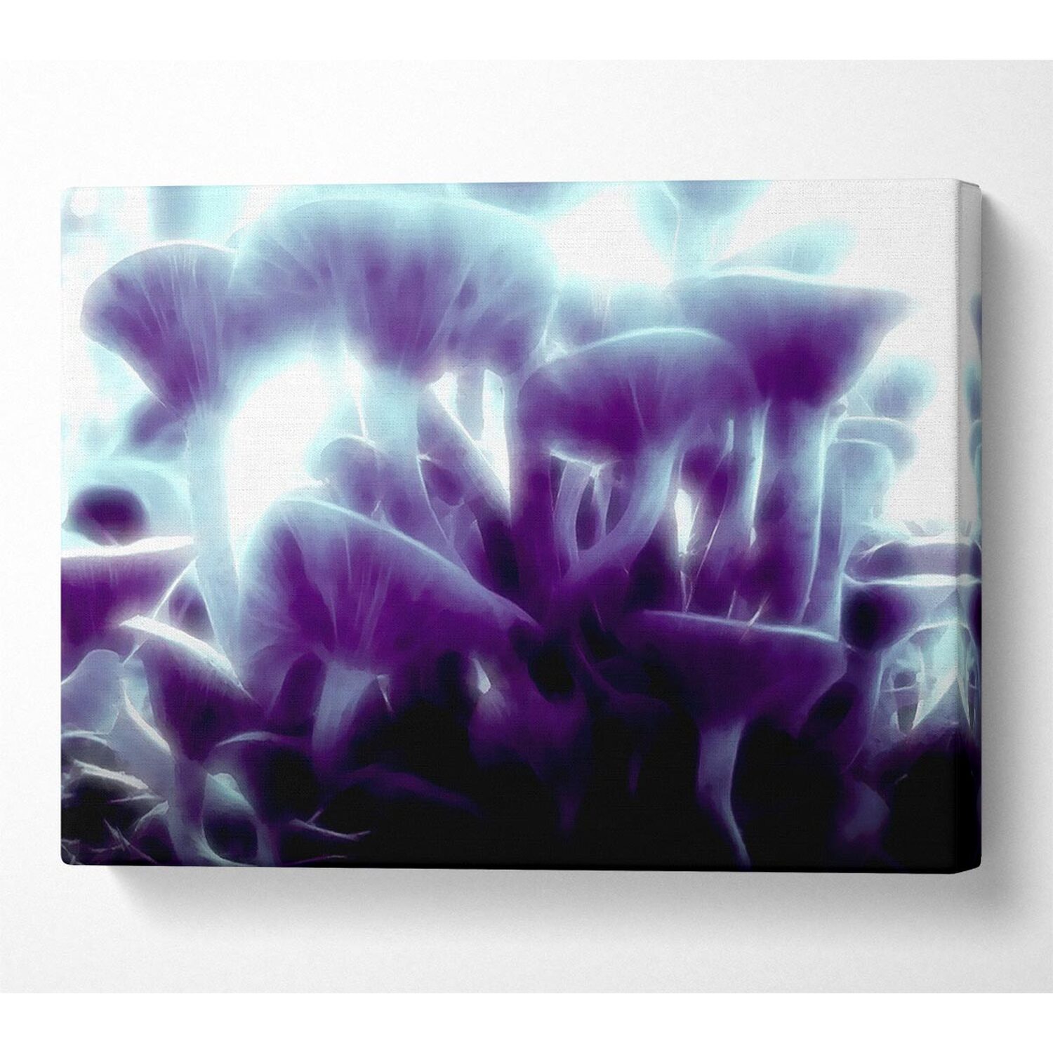Wallart-Direct - Magic Mystical Mushrooms Canvas Print Wall Art - Yellow / 101.6cm thumbnail