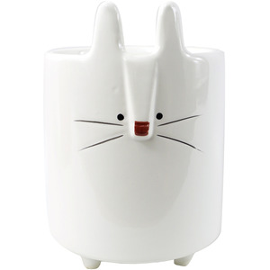 Ceramic White Rabbit Planter
