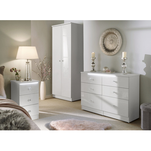 Lumiere Ready Assembled 3 Drawer Deep Chest