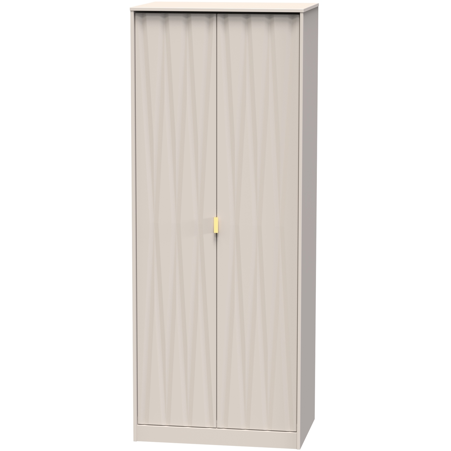 Diamond Ready Assembledtall Plain Wardrobe - Kashmir Matt