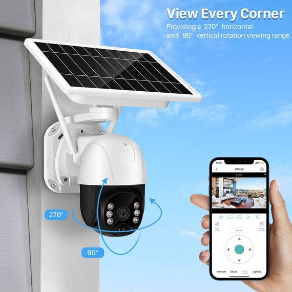 Solar Motion Sensor Recording Camera