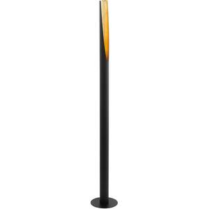 EGLO Barbotto Black Steel and Gold Floor Lamp
