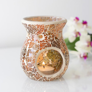 Small Crackle Oil Burner Home Fragrance Decor
