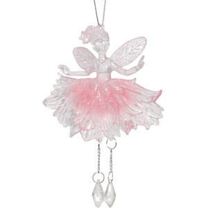 Frosted Pink Glitter Fairy