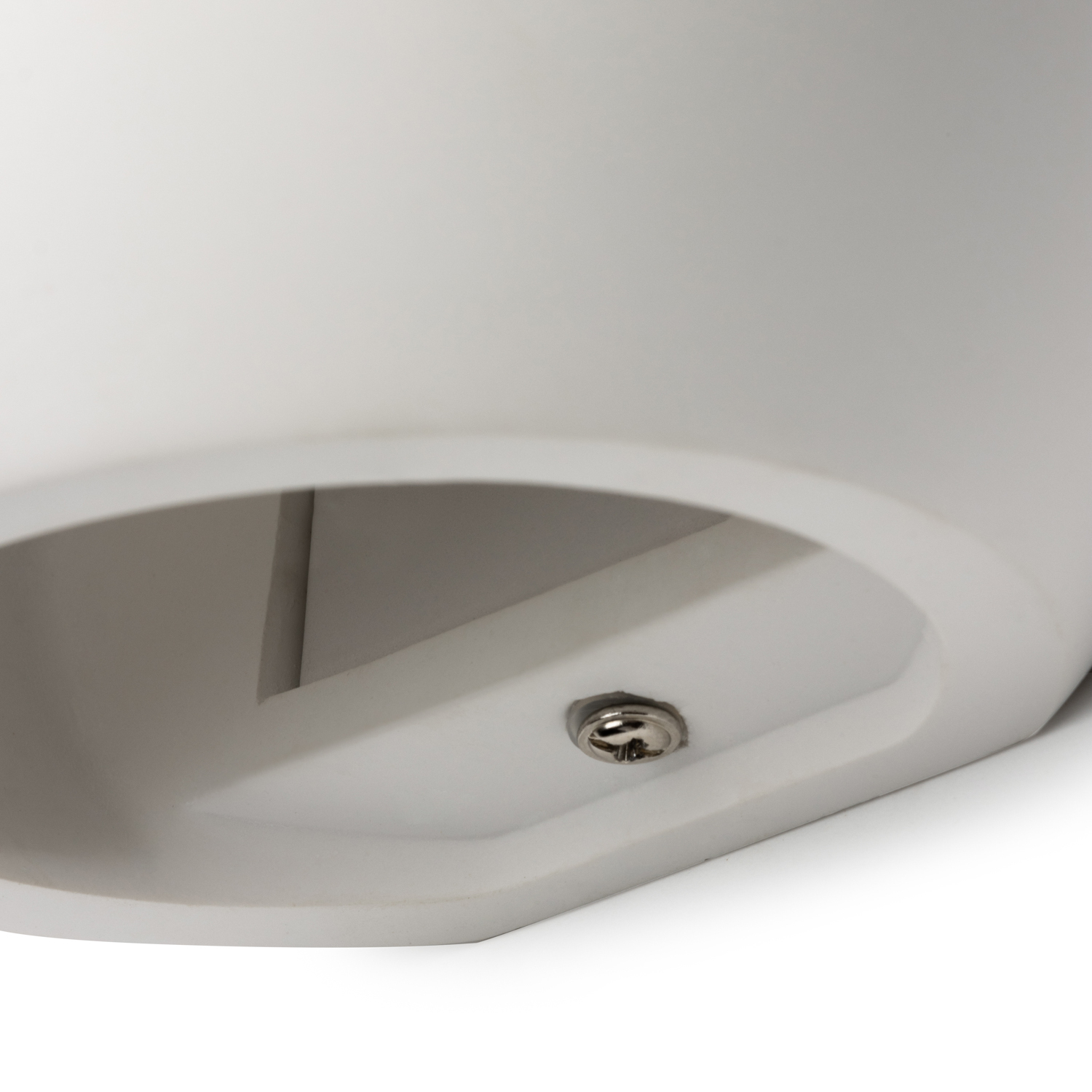 Vane Round Up And Down Wall Light - White