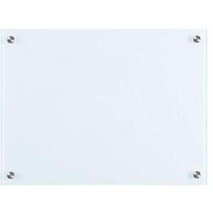 Dry Wipe Frameless Glass White Board non magnetic 45cm x 60cm Dry Erase White