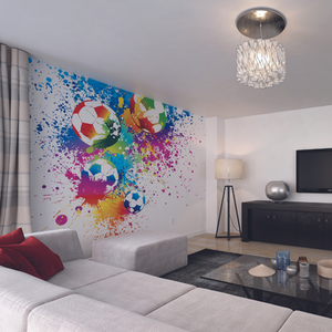 Football Splash Wall Mural
