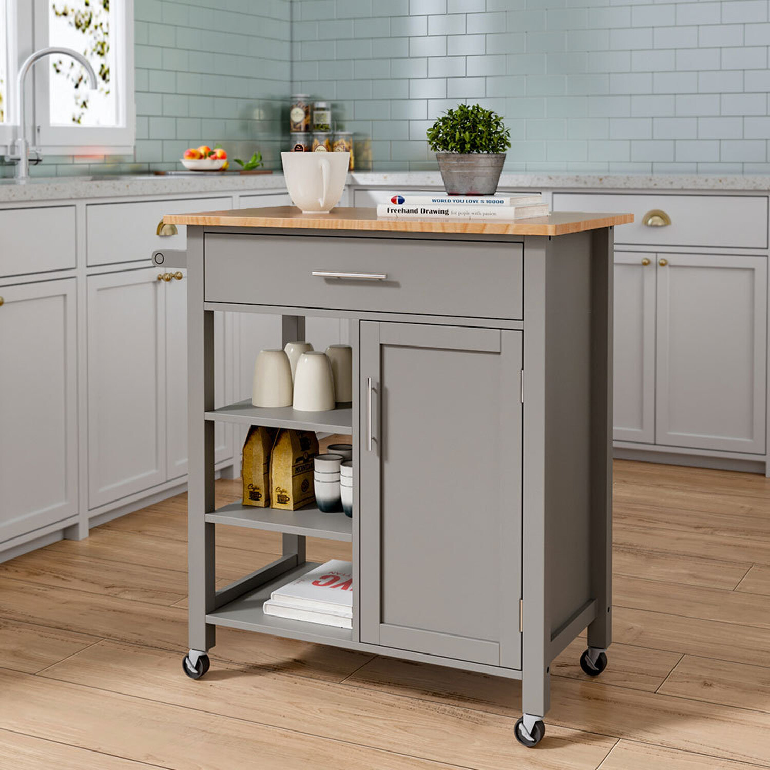 Anthracite Kitchen Trolley - Anthracite