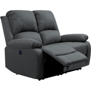 Dark Grey / 2 / al, Linen Fabric Electric Recliner Sofa Set, 3 Seater, 2 Seater and Chair  shot 5889634