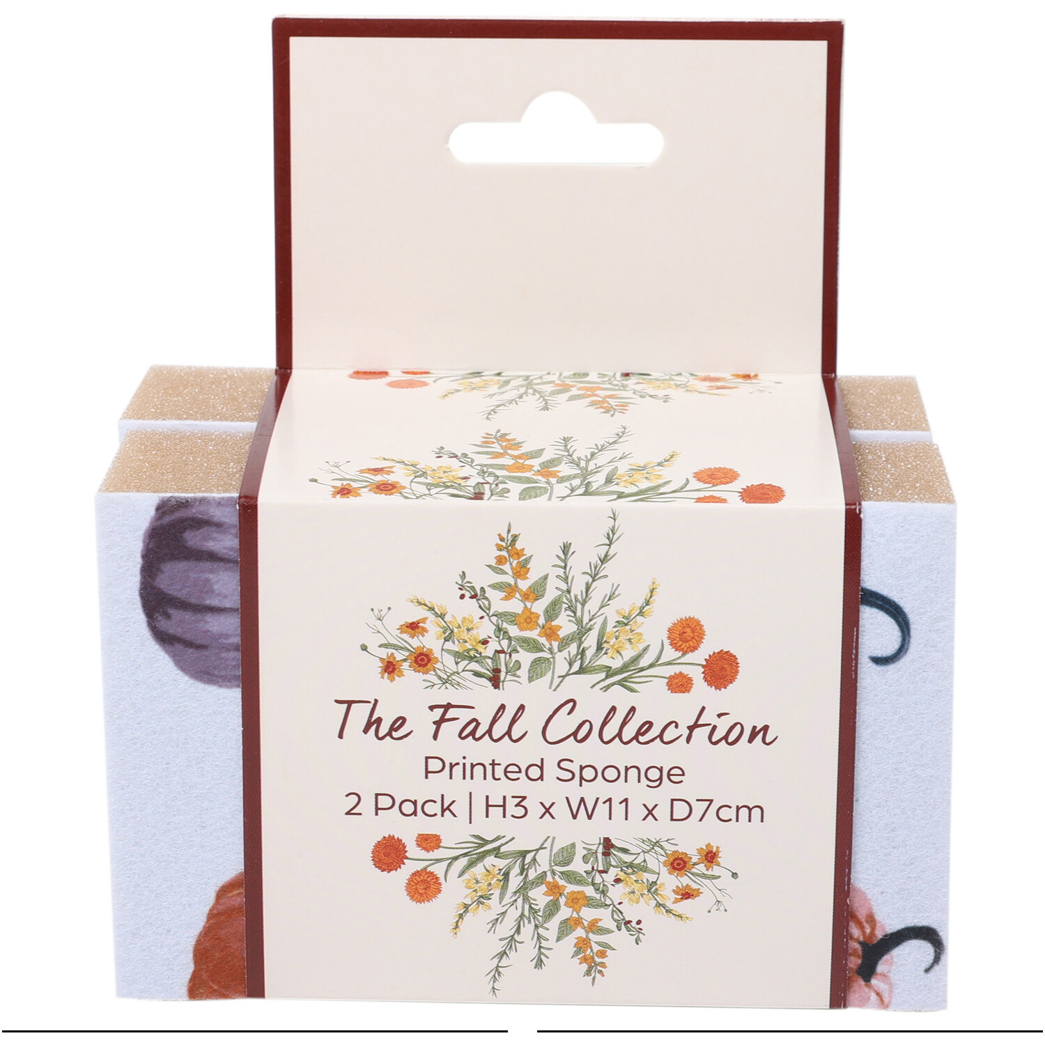 Image of Pack of 2 Autumn Printed Sponges