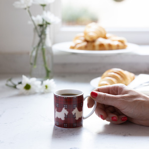Set Of 6 Scottie Dog Espresso Cups